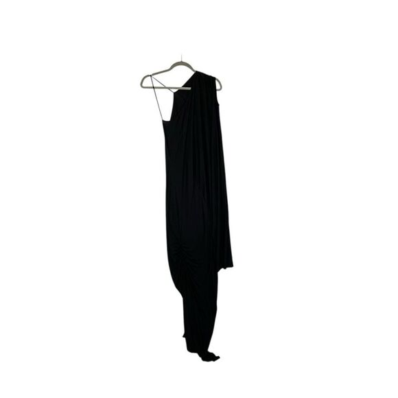 Rick Owens Lilies Black Asymmetrical Jersey Gown | Size 4 - Picture 5 of 9